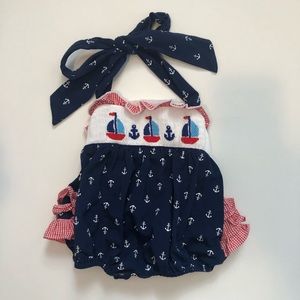 Sailboat Smocked Bubble